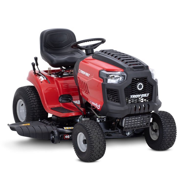 p3-i0.jpg Troy-Bilt Bronco 46″ Gas Riding Lawn Mower with 547cc Engine and AutoDrive Transmission 4.1 stars out of 151 reviews (4.1) | - Image 1