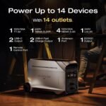 EcoFlow DELTA Pro 3 Portable Power Station with 4000W Output, 120/240V Split-Phase, LFP Battery, and X-Stream Fast Charging - Image 8