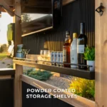 Backyard Discovery 9X6 Palisade Cedar & Steel Outdoor Bar - Image 7