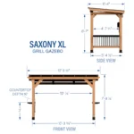 Backyard Discovery Saxony XL Cedar Grill Gazebo - Image 2