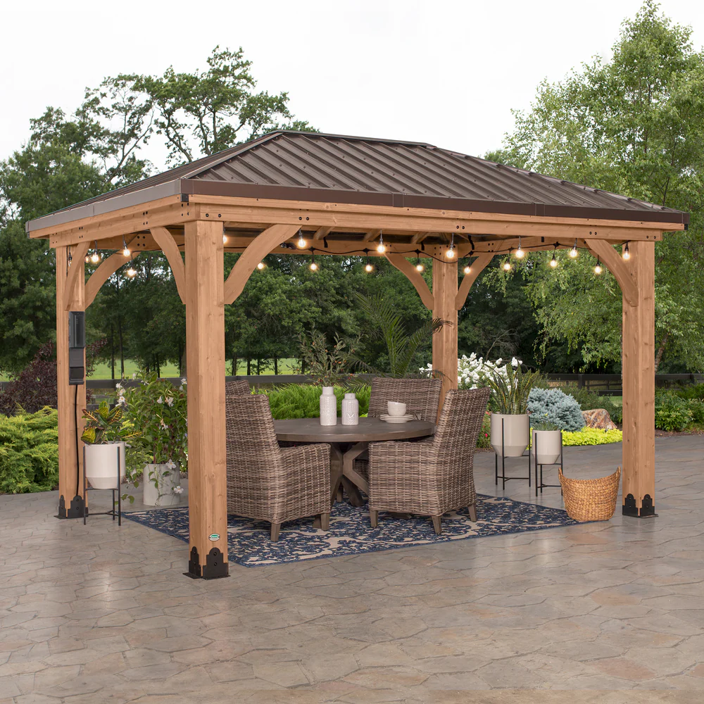 p43-i0.webp Backyard Discovery Cordova 14×10 Cedar Gazebo - Image 1