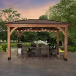 Backyard Discovery Cordova 14×10 Cedar Gazebo - Image 10