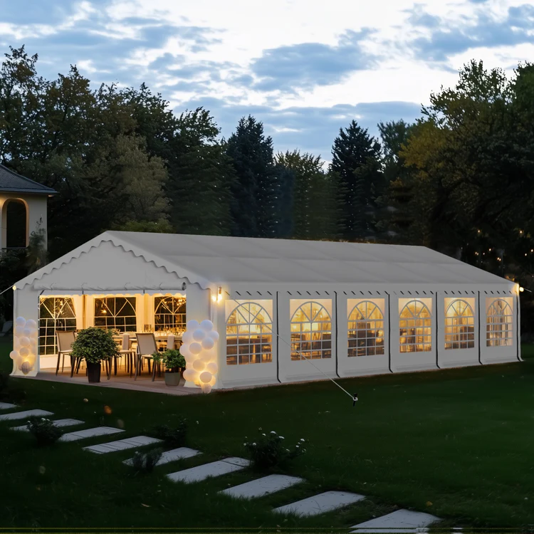 p48-i0.webp Heavy Duty Party Tent Wedding Event Shelter with Removable Sidewalls 20FT x 40FT - Image 1