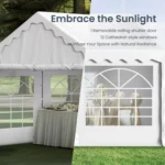 Heavy Duty Party Tent Wedding Event Shelter with Removable Sidewalls 20FT x 40FT - Image 6
