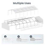 Heavy Duty Party Tent Wedding Event Shelter with Removable Sidewalls 20FT x 40FT - Image 8