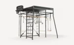 Vuly Small Quest 2.1 Monkey Bars with Instant-Dry Mesh and Shade Roof
