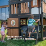 Backyard Discovery Mystic Tower Multi-Level Cedar Swing Set with Hidden Climbing Tower - Image 4