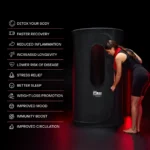 The Pod Company Sauna Pod 2.0 Portable 185°F Dry Heat Sauna with Natural Cotton and Red Light - Image 5