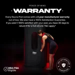 The Pod Company Sauna Pod 2.0 Portable 185°F Dry Heat Sauna with Natural Cotton and Red Light - Image 6