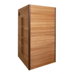 Rylan 2-Person Cedar Wood Indoor Infrared Sauna with Red Light Therapy and Chromotherapy - Image 2