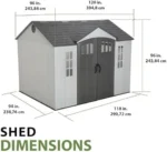 Lifetime 60243 10 x 8 Ft. Outdoor Storage Shed - Image 6