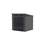 Suncast Modernist 7 ft. x 7 ft. Resin Vertical Pent Storage Shed with Floor Kit - Image 4