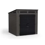 Suncast Modernist 7 ft. x 7 ft. Resin Vertical Pent Storage Shed with Floor Kit - Image 9