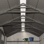 Lifetime 8′ x 17.5′ Outdoor Storage Shed Dual Entry, Tan - Image 3