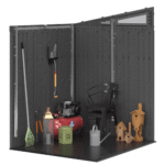 Suncast 6-Feet x 4-Feet Modernist Lean-to Resin Storage Shed (Floor Included) in Gray | BMS6583T - Image 6