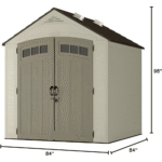 Vista 7 ft. W x 7 ft. D Plastic Shed - Image 5