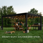 Backyard Discovery Trenton 4.9m x 3.7m Modern Steel Pergola - Image 10