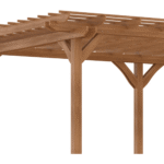 Outsunny 12′ x 20′ DIY Deck Outdoor Wood Pergola - Image 6