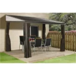 Sojag 10 x 12 ft. Portland No.53 Wall Gazebo Steel Roof - Image 2