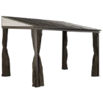 Sojag 500-9165470 10 x 12 ft. Portland No. 53 Wall Gazebo Steel Roof