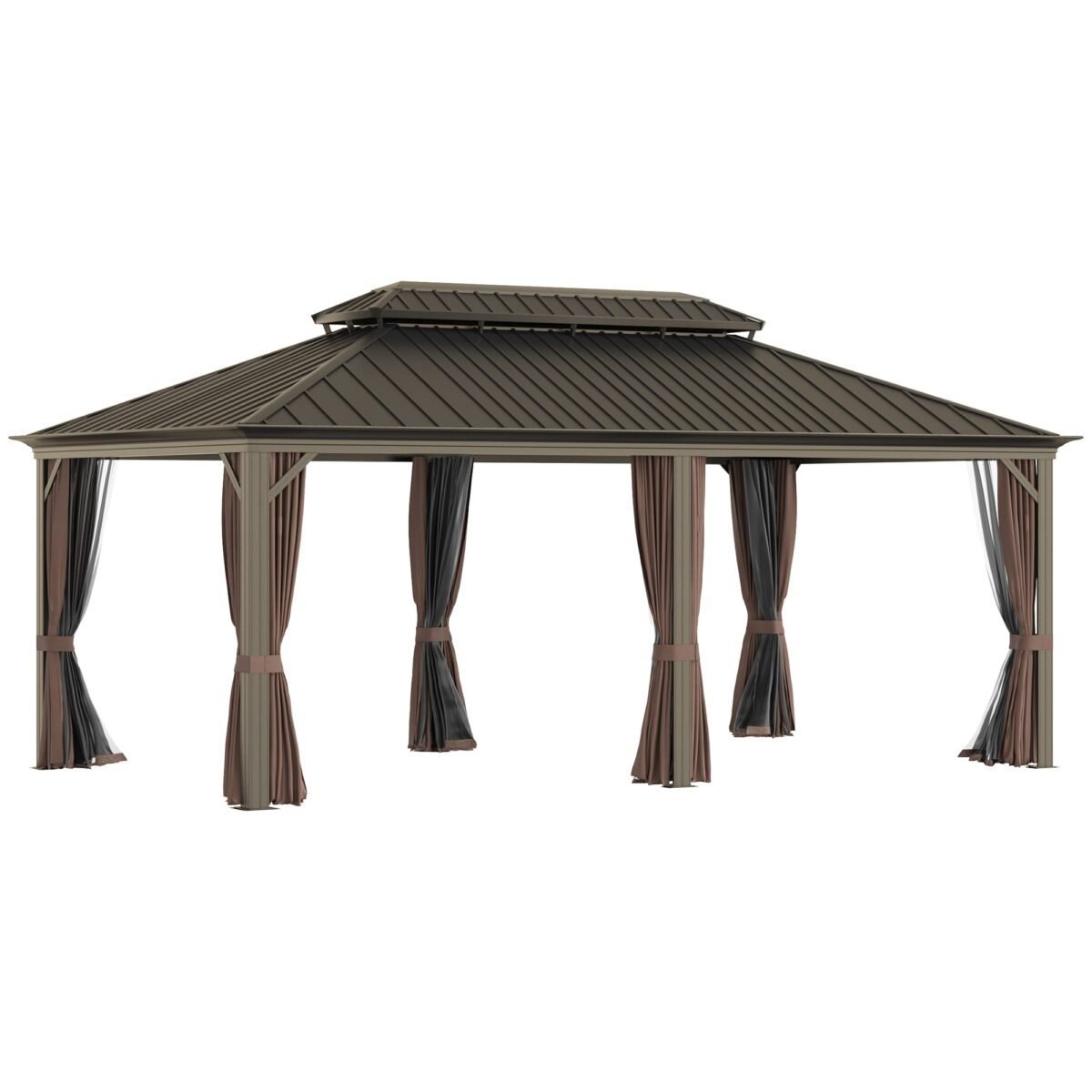 welt-product-311-image-1.jpg Sunmthink 12×20 ft Hardtop Gazebo with Double Roof - Image 1