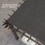 14×12 Ashford Traditional Steel Pergola With Sail Shade Soft Canopy - Image 7