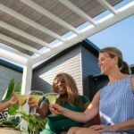 14×10 Windham Modern Steel Pergola With Sail Shade Soft Canopy - Image 13