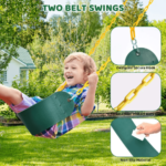 660lbs Heavy Duty Swing Set With 1 Platform Swing, 2 Belt Swings - Image 4