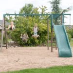 Lifetime Powder Coated Steel Swing Set with 4 Swing(s) , 1 Slide(s) - Image 10