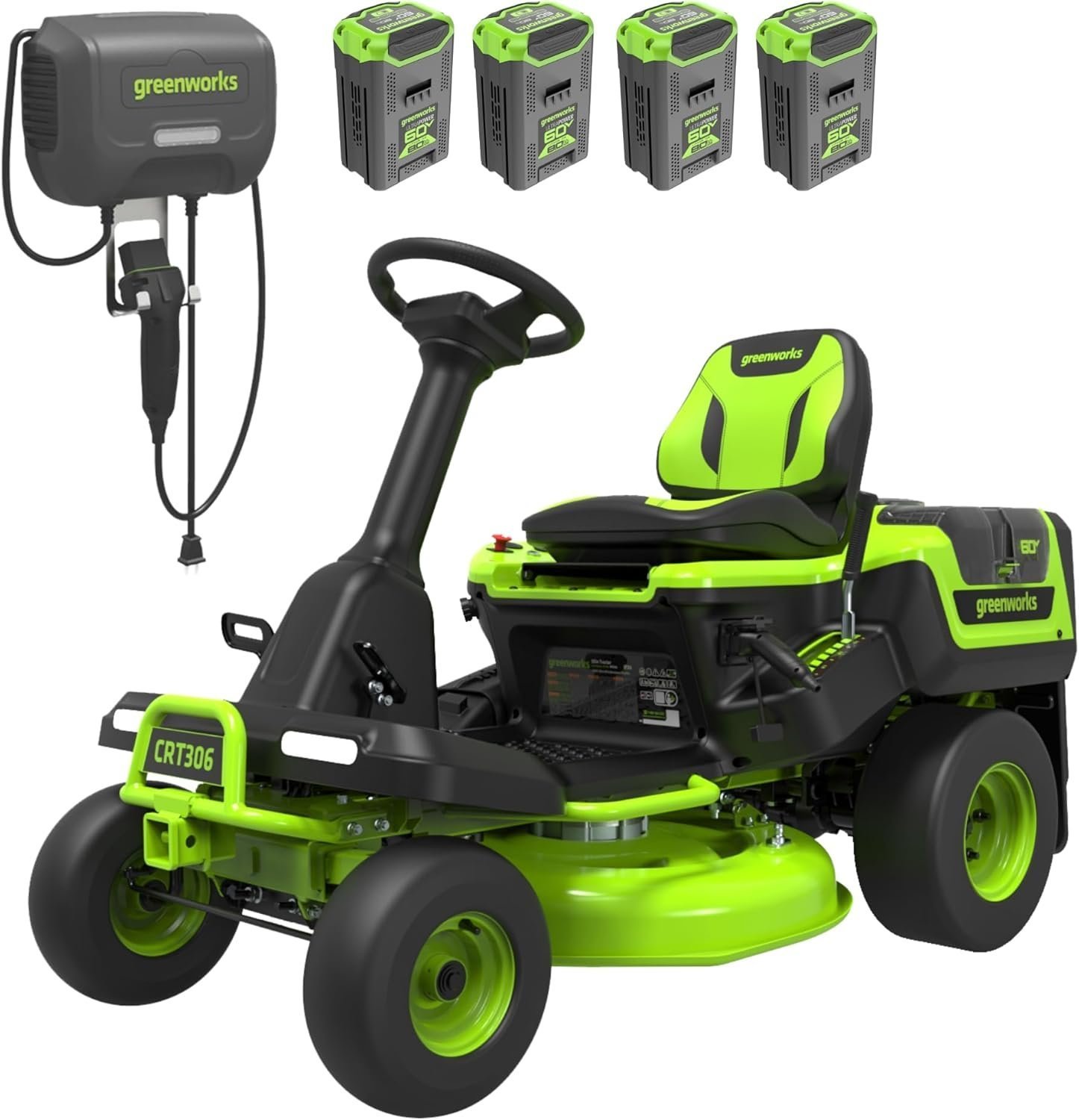 welt-product-86-image-1.jpg Greenworks 60V 30” CrossoverT Riding Lawn Tractor with 8.0 Ah - Image 1