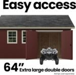 Handy Home Products Scarsdale 12×16 Do-it-Yourself Wooden Storage Shed with Floor - Image 6
