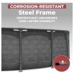 Coleman Power Steel 16 ft. x 42 in. Round Metal Frame Above Ground Pool Set - Image 7