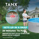 Bestway TANX 6′ x 24″ Round Above Ground Stock Tank Metal-Walled Above Ground Pool, All-in-One Set - Image 4