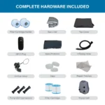 Avenli Oasis 2-3 Person Inflatable Hot Tub Spa + Cover, Rapid Heating up to 104°F, 105 Water Jets, 181 gal Capacity - Image 10