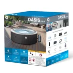 Avenli Oasis 2-3 Person Inflatable Hot Tub Spa + Cover, Rapid Heating up to 104°F, 105 Water Jets, 181 gal Capacity - Image 4