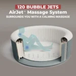 Coleman SaluSpa Bahamas AirJet 2-4 Person Circle Inflatable Hot Tub with Pump #P08411 - Image 2