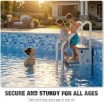 BETISEF Pool Ladder Above Ground, Heavy Duty 4Step Pool Ladder with Dual Handrails and Nonslip Steps, 500 LBS Load Capacity, for 46-58 Inch - Image 7