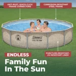 Coleman Steel Pro Max 14′ x 33″ Round Metal Frame Above Ground Pool Set - Image 8