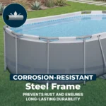 Bestway Steel Pro MAX 14 ft x 8 ft 2 in x 39.5 In, Oval Above Ground Pool Set, Outdoor Frame Swimming Pool - Image 6
