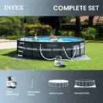 INTEX Ultra XTR 18ft x 52in Round Above Ground Pool Set, Sand Filter Pump - Image 5