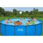 Bestway Steel Pro MAX 15′ x 48″ Round Above Ground Swimming Pool & Pool Ladder - Image 10
