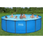 Bestway Steel Pro MAX 15′ x 48″ Round Above Ground Swimming Pool & Pool Ladder - Image 11