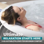 Bestway SaluSpa Hollywood Luxe 4-6 Person Inflatable Hot Tub, Round Energy-Efficient Spa, 77″ x 26″ - Image 10