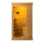 HomeMiYN Far Infrared Wood Sauna Box ,traditional Sauna Room Indoor Home Spa Low-emf Dry Saunas Single Person Spa Canada Hemlock,nature - Image 2