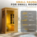 HomeMiYN Far Infrared Wood Sauna Box ,traditional Sauna Room Indoor Home Spa Low-emf Dry Saunas Single Person Spa Canada Hemlock,nature - Image 4