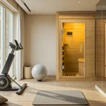 HomeMiYN Far Infrared Wood Sauna Box ,traditional Sauna Room Indoor Home Spa Low-emf Dry Saunas Single Person Spa Canada Hemlock,nature - Image 5