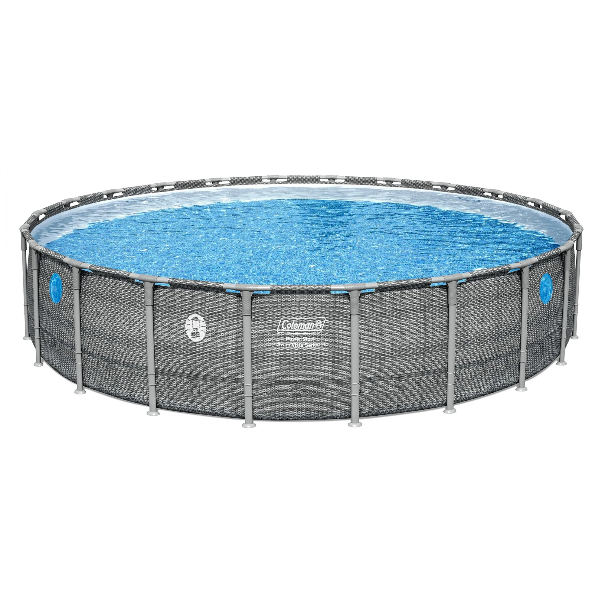 weltbike-product-8-image-1.webp Coleman Power Steel 22’x52” Metal Frame Above Ground Pool w/ Pump, Ladder, & Cover, Gray - Image 1