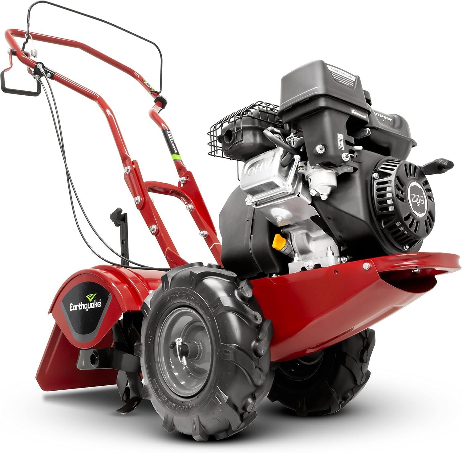 EARTHQUAKE Victory Rear Tine Tiller 209cc 4-Cycle Viper Engine Model 39381 Red/Black