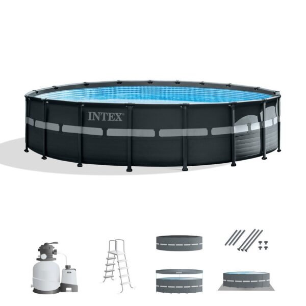 Ultra XTR® Frame Above Ground Pool with Sand Filter Pump – 18′ x 52″